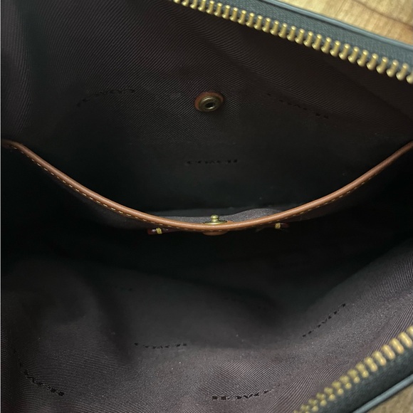 Coach Chaise Black Crossbody Bag with Gold Accents C8483 - Picture 10 of 16